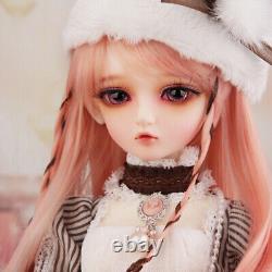 1/4 BJD Doll Lovely Girl Resin Body Toy + Random Eye + Face Makeup Full Set GIFT