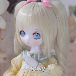 1/4 BJD Doll MSD Girl XMAS Gift + Face Makeup + Wig + Clothes +Eyes Full Set Toy