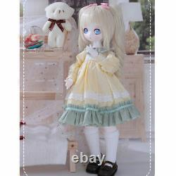 1/4 BJD Doll MSD Girl XMAS Gift + Face Makeup + Wig + Clothes +Eyes Full Set Toy