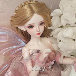 1/4 BJD Doll Resin Ball Joint Elf Angel Girl Eyes Fairy Dress Shoes Toy Full Set