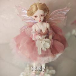 1/4 BJD Doll Resin Ball Joint Elf Angel Girl Eyes Fairy Dress Shoes Toy Full Set