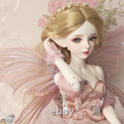 1/4 BJD Doll Resin Ball Joint Elf Angel Girl Eyes Fairy Dress Shoes Toy Full Set