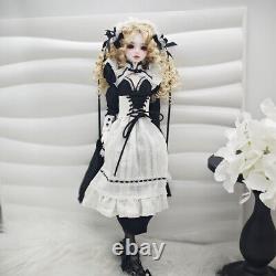 1/4 BJD Doll SD Ball Joint Doll Resin Girl Uniform Cosplay Full Set Toy Handmade