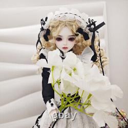 1/4 BJD Doll SD Ball Joint Doll Resin Girl Uniform Cosplay Full Set Toy Handmade