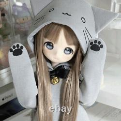 1/4 BJD Doll SD Resin Joint Doll Cute Cartoon Girl Eyes Face Makeup Full Set Toy