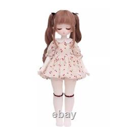 1/4 BJD Doll SD Resin Joint Sleeping Face Makeup Girl Full Set Birthday Gift Toy