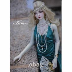 1/4 BJD Doll XMAS Resin Female Ball Jointed Eyes Makeup Wig FULL SET Outfits Toy