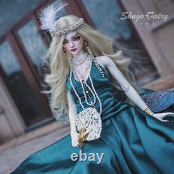 1/4 BJD Doll XMAS Resin Female Ball Jointed Eyes Makeup Wig FULL SET Outfits Toy