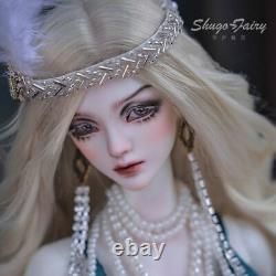 1/4 BJD Doll XMAS Resin Female Ball Jointed Eyes Makeup Wig FULL SET Outfits Toy