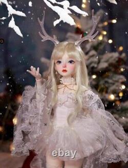 1/4 BJD Fairy Beauty Girl Ball Joined Doll Resin Face Makeup Fantasy Toys Gift