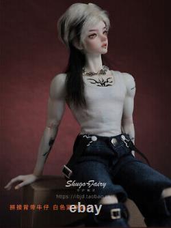 1/4 BJD MSD Ball Jointed Resin Boy Doll Muscle Man Male Tattoo Full Set Toy Gift