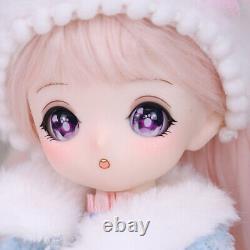 1/4 BJD Toy 16 inch Height Doll Full Set Fashion Clothes Shoes Removeable Wigs