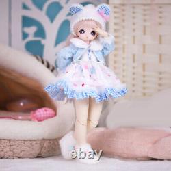 1/4 BJD Toy 16 inch Height Doll Full Set Fashion Clothes Shoes Removeable Wigs