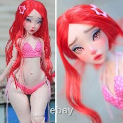 1/4 Full Set BJD Doll Cry Girl Female Resin Ball Jointed Eyes Faceup Mermaid Toy