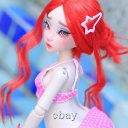 1/4 Full Set BJD Doll Cry Girl Female Resin Ball Jointed Eyes Faceup Mermaid Toy