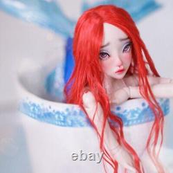 1/4 Full Set BJD Doll Cry Girl Female Resin Ball Jointed Eyes Faceup Mermaid Toy