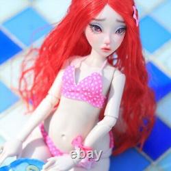 1/4 Full Set BJD Doll Cry Girl Female Resin Ball Jointed Eyes Faceup Mermaid Toy