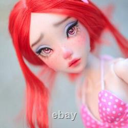 1/4 Full Set BJD Doll Cry Girl Female Resin Ball Jointed Eyes Faceup Mermaid Toy