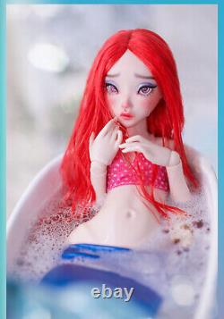 1/4 Full Set BJD Doll Cry Girl Female Resin Ball Jointed Eyes Faceup Mermaid Toy