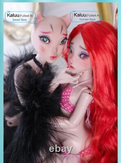 1/4 Full Set BJD Doll Cry Girl Female Resin Ball Jointed Eyes Faceup Mermaid Toy