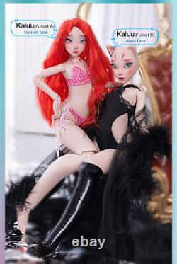 1/4 Full Set BJD Doll Cry Girl Female Resin Ball Jointed Eyes Faceup Mermaid Toy