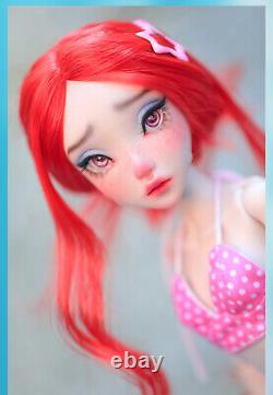 1/4 Full Set BJD Doll Cry Girl Female Resin Ball Jointed Eyes Faceup Mermaid Toy