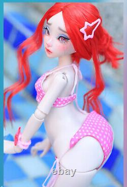 1/4 Full Set BJD Doll Cry Girl Female Resin Ball Jointed Eyes Faceup Mermaid Toy