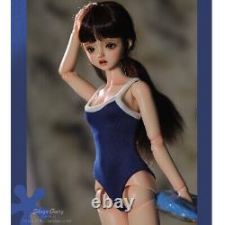 1/4 Full Set BJD Doll Resin Ball Jointed Girl Gift Face Makeup Wig Clothes Toys