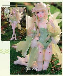 1/4 Full Set BJD Doll Resin Faceup Hair Ball Joint Doll Female Girl Handmade Toy