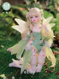 1/4 Full Set BJD Doll Resin Faceup Hair Ball Joint Doll Female Girl Handmade Toy