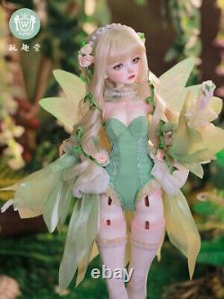 1/4 Full Set BJD Doll Resin Faceup Hair Ball Joint Doll Female Girl Handmade Toy