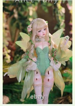 1/4 Full Set BJD Doll Resin Faceup Hair Ball Joint Doll Female Girl Handmade Toy