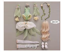 1/4 Full Set BJD Doll Resin Faceup Hair Ball Joint Doll Female Girl Handmade Toy