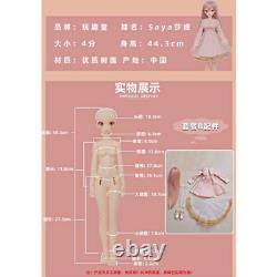 1/4 Full Set BJD SD Ball Joint Dolls Handmade Resin Girl Saya Pink Wig Gift Toy