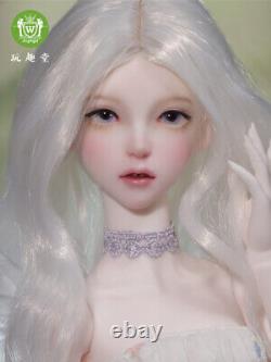 1/4 Resin BJD Doll DIY FULL SET Fairy Wings Girl Ball Joint Face Makeup Hair Toy