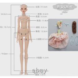 1/4 Resin BJD Doll SD Ball Joint Doll Girl Full Set Supermodel Body Handmade Toy