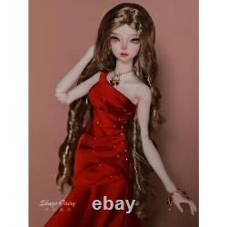 1/4 Resin BJD SD Ball Jointed Doll Girl Red Dress Gift Full Set Handmade Toy