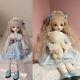 1/6 12in Bjd Doll Ball Jointed Girl Wavy Hair Eyes Blue Dress Shoes Full Set Toy