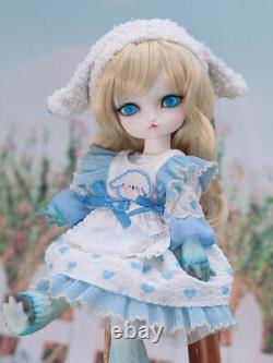 1/6 Animal Body Makeup BJD Doll Resin Jointed Girl Toy Face Up Wig Eyes Full Set