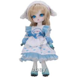 1/6 Animal Body Makeup BJD Doll Resin Jointed Girl Toy Face Up Wig Eyes Full Set