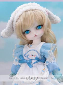 1/6 Animal Body Makeup BJD Doll Resin Jointed Girl Toy Face Up Wig Eyes Full Set