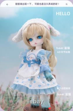 1/6 Animal Body Makeup BJD Doll Resin Jointed Girl Toy Face Up Wig Eyes Full Set