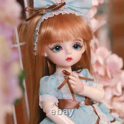 1/6 BJD Doll 12 Girl Doll Handpainted Makeup Full Set Dress Shoes Wigs Eyes Toy