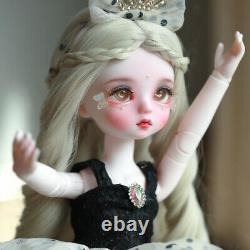 1/6 BJD Doll 28cm Height Girl Body Doll with Full Set Outfit Lifelike Kids Toy