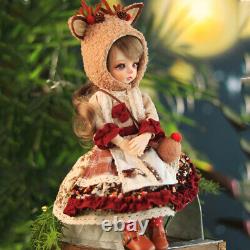 1/6 BJD Doll Cute Toy Full Set with Moveable Joints Body and Doll Clothes Makeup