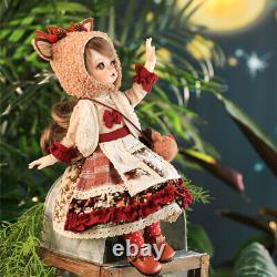 1/6 BJD Doll Cute Toy Full Set with Moveable Joints Body and Doll Clothes Makeup