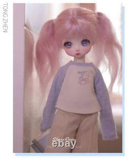 1/6 BJD Doll FULL SET Girl Cartoon Eyes Face Makeup Resin Figures Toy Kids Gift