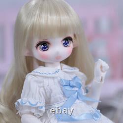 1/6 BJD Doll Full Set/Bare Doll Cartoon Girl SD Doll Resin Jointed Doll Gift Toy