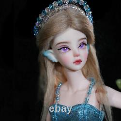 1/6 BJD Doll Girl Elves Ear Free Eyes + Face Up Resin Toy Clothes Full set Gift