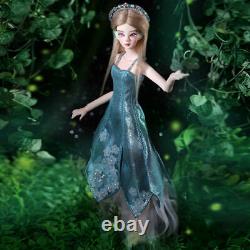 1/6 BJD Doll Girl Elves Ear Free Eyes + Face Up Resin Toy Clothes Full set Gift